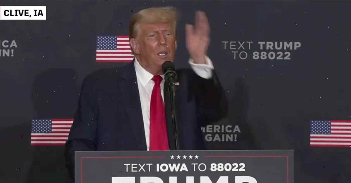'Bugged' Speech: Trump's Iowa Address Interrupted by Unwelcome Visitors